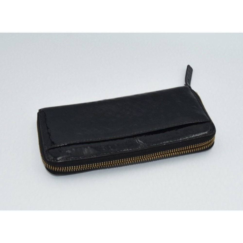 Kate Spade New York Neda Mofro Black Patent Leather Zip Around Large Wallet - Picture 7 of 11